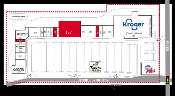 Towne Centre: US Highway 31 West, Elizabethtown, KY 42701